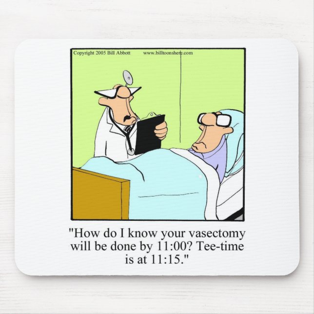 Alfombrilla De Ratón Gracioso Humor de Golf Mousepad Gift (Frente)