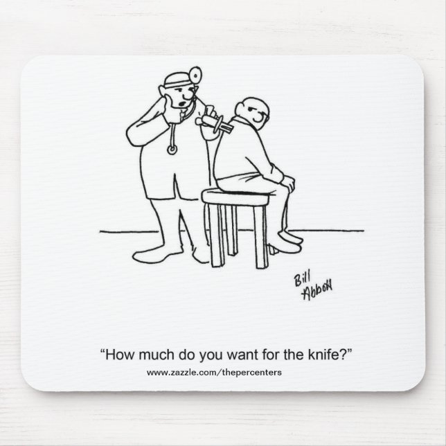Alfombrilla De Ratón Gracioso Humor Médico Mouse Pad Gift (Frente)