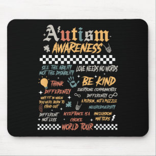 Alfombrilla De Ratón Gracioso I Rock the Spectrum Autism World Tour Aut