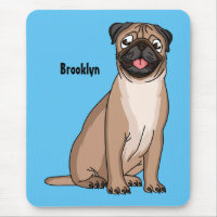 Gracioso ilustracion de personalizado de perro de