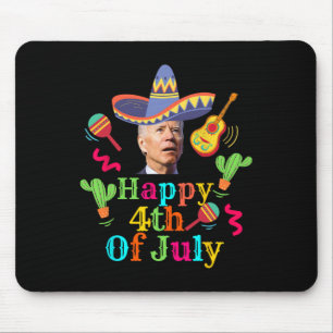 Alfombrilla De Ratón Gracioso Joe Biden Feliz 4 De Julio Sorpresa Cinco