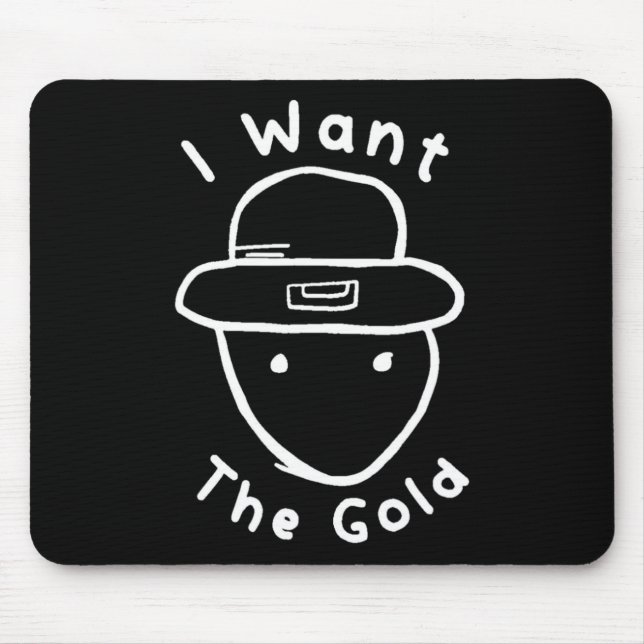 Alfombrilla De Ratón Gracioso Leprechaun Amateur Sketch Meme St Patrick (Frente)