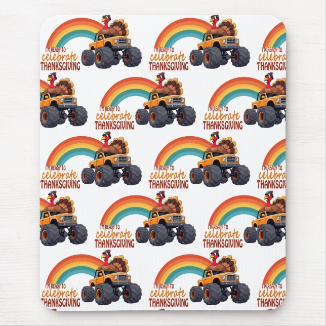 Alfombrilla De Ratón Gracioso Monstruo Turco Camión Almohadilla de Rató (Frente)