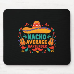 Alfombrilla De Ratón Gracioso Nacho Promedio Rtender Cinco De Mayo Mexi