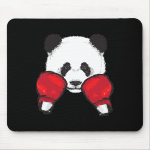 Alfombrilla De Ratón Gracioso Panda Boxing Guay Animal Lover Glove Boxe