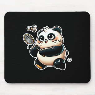 Alfombrilla De Ratón Gracioso Panda Jugando El Ejercicio Deportivo De D