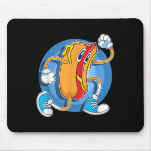 Alfombrilla De Ratón Gracioso perro caliente de la comida rápida Franks