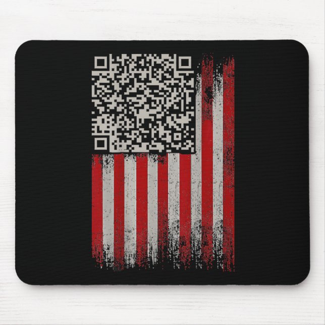 Alfombrilla De Ratón Gracioso Qr Trump con código de baile (Frente)