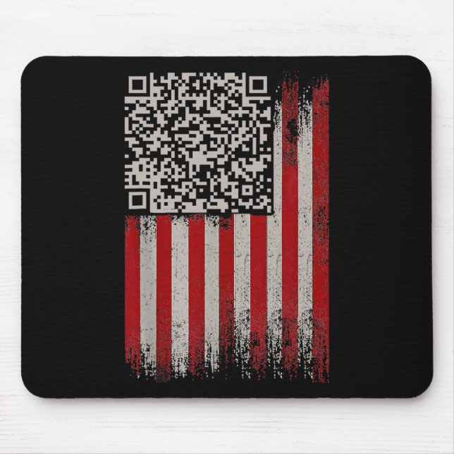 Alfombrilla De Ratón Gracioso Qr Trump Dancing Dance Code (Frente)