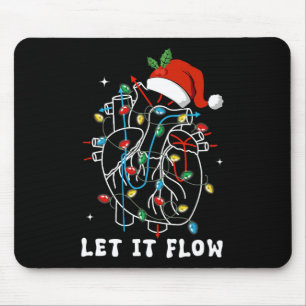 Alfombrilla De Ratón Gracioso Que fluya Anatomía Corazón Enfermera Card