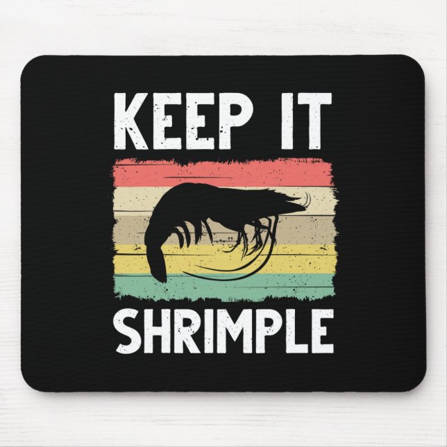 Alfombrilla De Ratón Gracioso Regalo De Camarón Para Hombres Mujeres Pe (Frente)