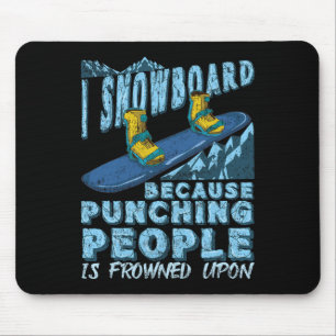 Alfombrilla De Ratón Gracioso regalo para Snowboard Snowboard Snowboard