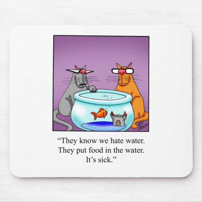 Alfombrilla De Ratón ¡Gracioso regalo Personalizado de gatos! (Frente)