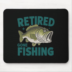 Alfombrilla De Ratón Gracioso retiro de camisetas de pesca retiradas B