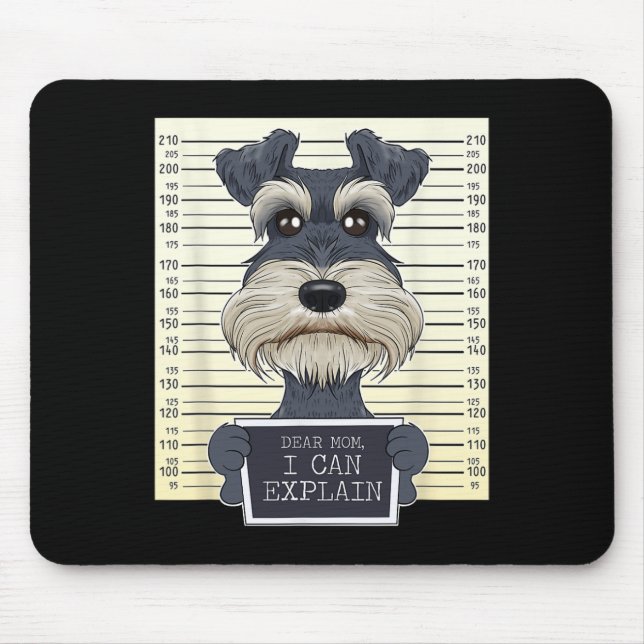 Alfombrilla De Ratón Gracioso Schnauzer Mom I Miniatura Schnauze (Frente)