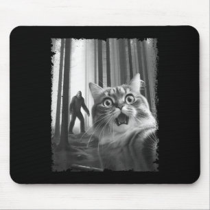 Alfombrilla De Ratón Gracioso Selfie De Gato Asustado Con Idea De Regal