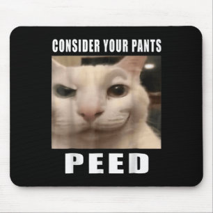 Alfombrilla De Ratón Graciosos Memes De Gato Silly Para Los Diseños De