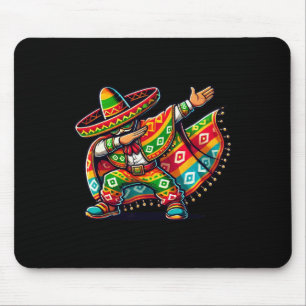 Alfombrilla De Ratón Graciosos niños dabbing mexicanos Poncho Cinco De 