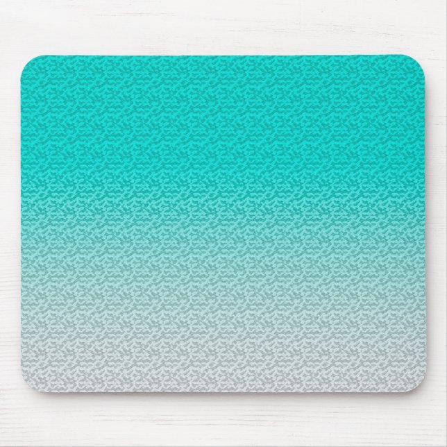 Alfombrilla De Ratón Gradiente azul Verde azulado moderno (Frente)