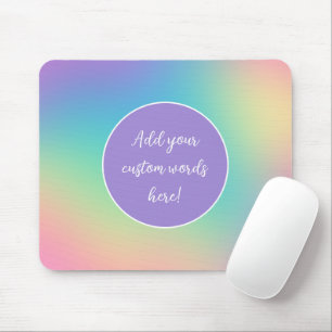 Alfombrilla De Ratón Gradiente de arcoiris personalizado