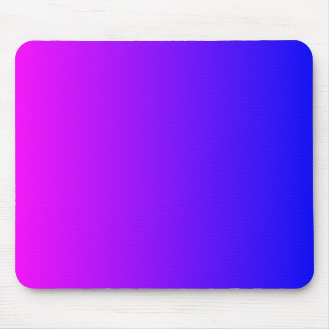 Alfombrilla De Ratón Gradiente de Magenta a Azul (Frente)