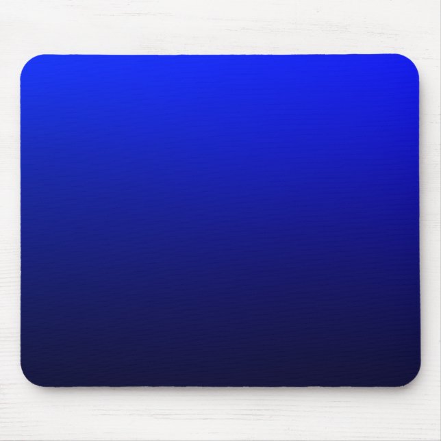 Alfombrilla De Ratón Gradiente de ómbre azul oscuro de la marina media  (Frente)