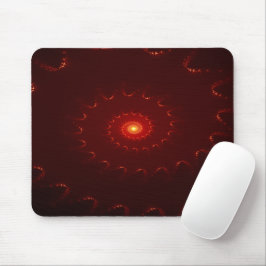 Alfombrilla De Ratón Gradiente De Swirl Fiery Red Sparkle