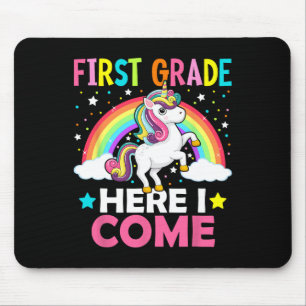 Alfombrilla De Ratón Grado Aquí Vuelvo Unicorn A La Escuela De Primer G
