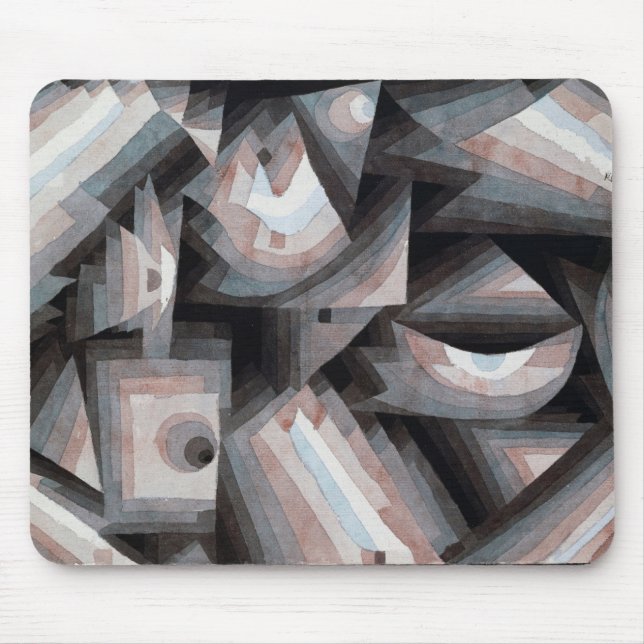 Alfombrilla De Ratón Grado de cristal (1921) de paul klee (Frente)