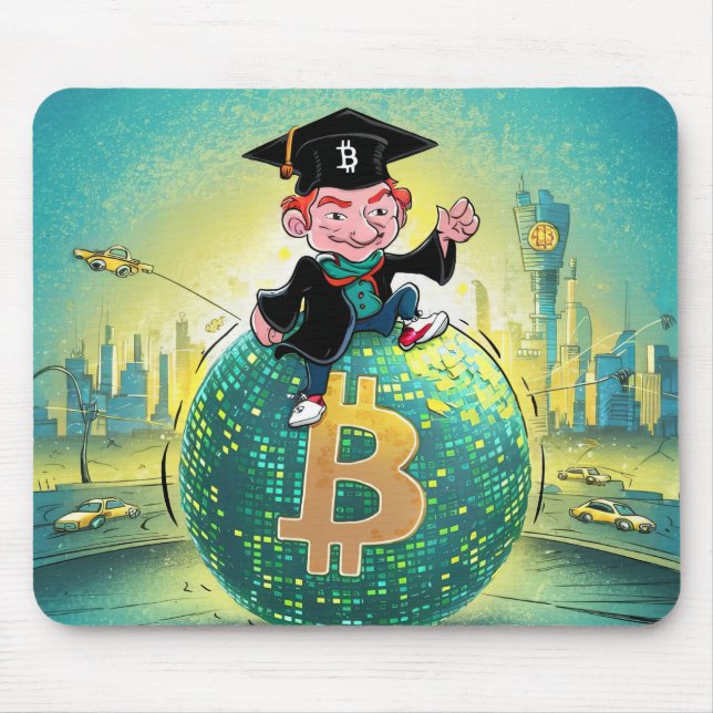 Alfombrilla De Ratón Graduación de Bitcoin (Frente)