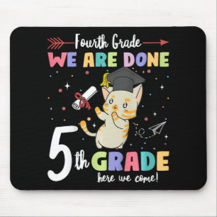 Alfombrilla De Ratón Graduación Gato 4º Grado Se Realizó 5º Grado