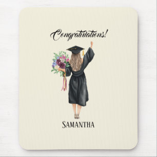 Alfombrilla De Ratón Graduación personalizada de acuarela (8)