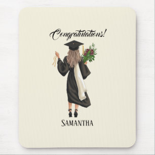 Alfombrilla De Ratón Graduación personalizada de acuarela (9)