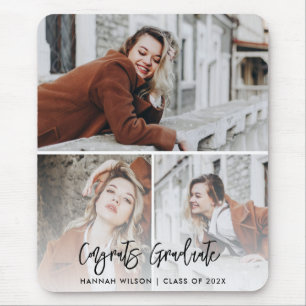 Alfombrilla De Ratón Graduado 3 Foto Personalizado Graduación 2025