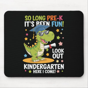 Alfombrilla De Ratón Graduado de Pre K Kinder Dinosaurio T Rex