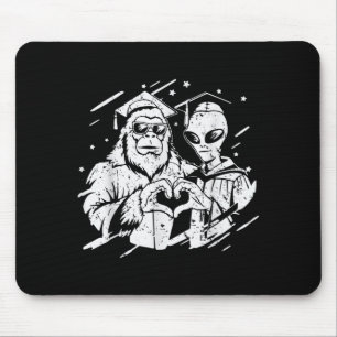 Alfombrilla De Ratón Graduado divertido bigfoot alien hombres clase de 