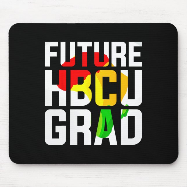 Alfombrilla De Ratón Graduado Hbcu Colegio Afro Chicas Negros Graduado (Frente)
