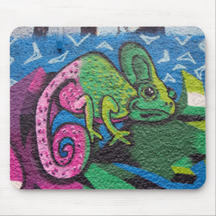 Alfombrilla De Ratón Graffiti colorido Chameleon