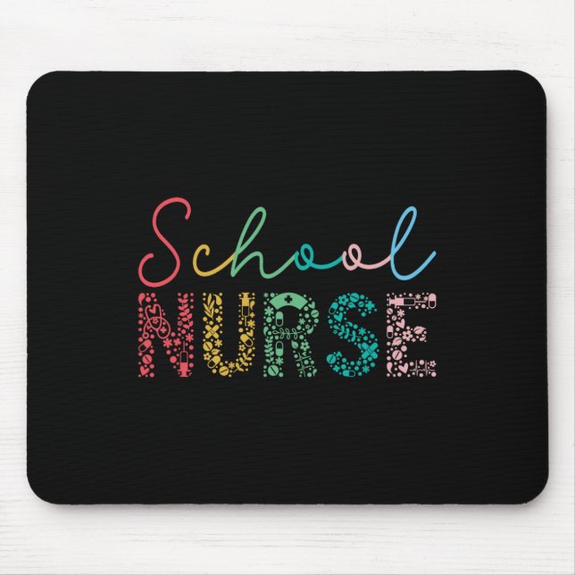 Alfombrilla De Ratón Gráfica De Enfermeras De La Escuela De Nuevo (Frente)
