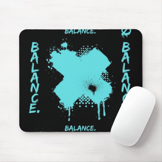 Alfombrilla de ratón gráfica de equilibrio abstrac (Con ratón)