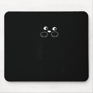 Alfombrilla De Ratón Gráfica Divertida de Gato Negro Kit-Tea