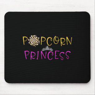 Alfombrilla De Ratón Gráfica divertida de Popcorn Lover diciendo prínci
