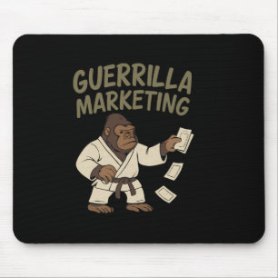 Alfombrilla De Ratón Gráfica divertida del Gorilla Karate Guerrilla Mar
