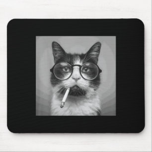 Alfombrilla De Ratón Gráfica divertida fumar gatos Adultos Graciosa