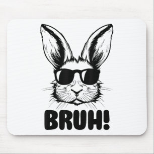 Alfombrilla De Ratón Gráfica divertida Meme Día De Pascua Bunny Bruh Pa