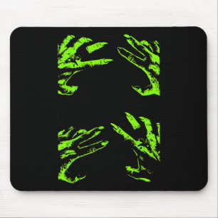 Alfombrilla De Ratón Gráfica en zombis de Halloween con crepúsculo verd