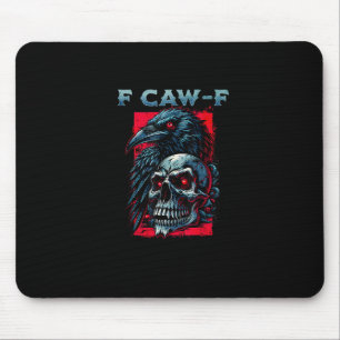 Alfombrilla De Ratón Gráfica Humorística de Cuervo F-Caw-F