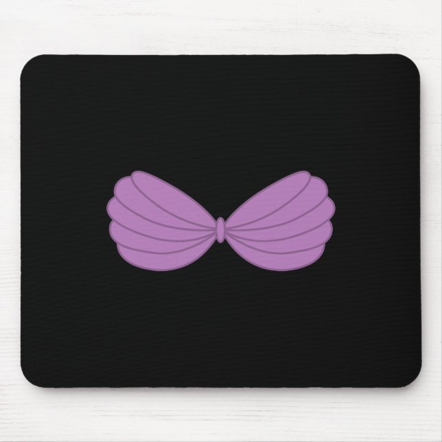 Alfombrilla De Ratón Gráfica Personalizado de Mermaid Purple Seashell B (Frente)