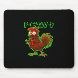Alfombrilla De Ratón Gráfica Retro Clásica de Pollo F-Caw-F