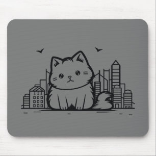 Alfombrilla De Ratón Gráfica vectorial cúrcuta de la mugre de la ciudad